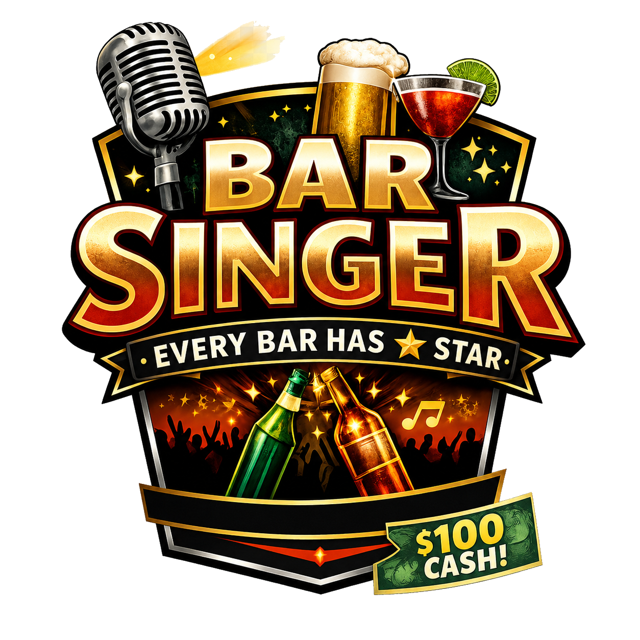 Best Singer Bar Event badge